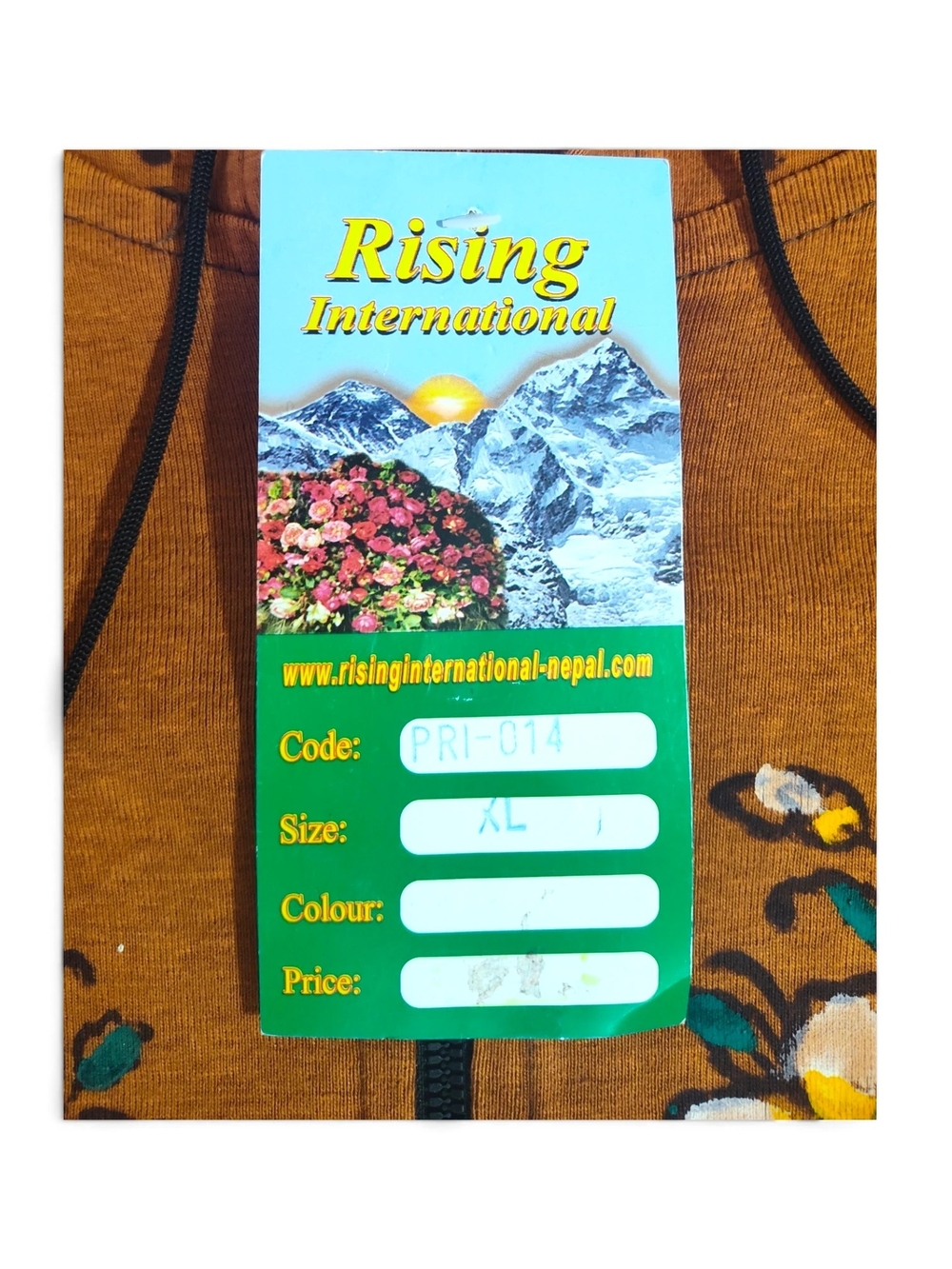 🆕️ Rising International Boho Hippie Full-Zip Hooded Jacket Womens Large - Picture 7 of 10